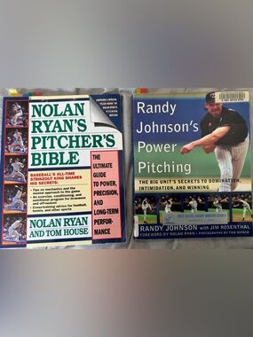 Two books for baseball pitching development